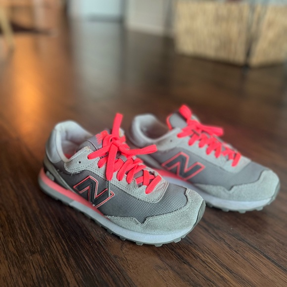 Gray & Pink New Balance Sneakers: Size US 6.5 (EU 37) - Picture 3 of 3
